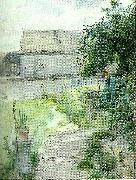 Carl Larsson katt pa tradgardsgangen Germany oil painting artist
